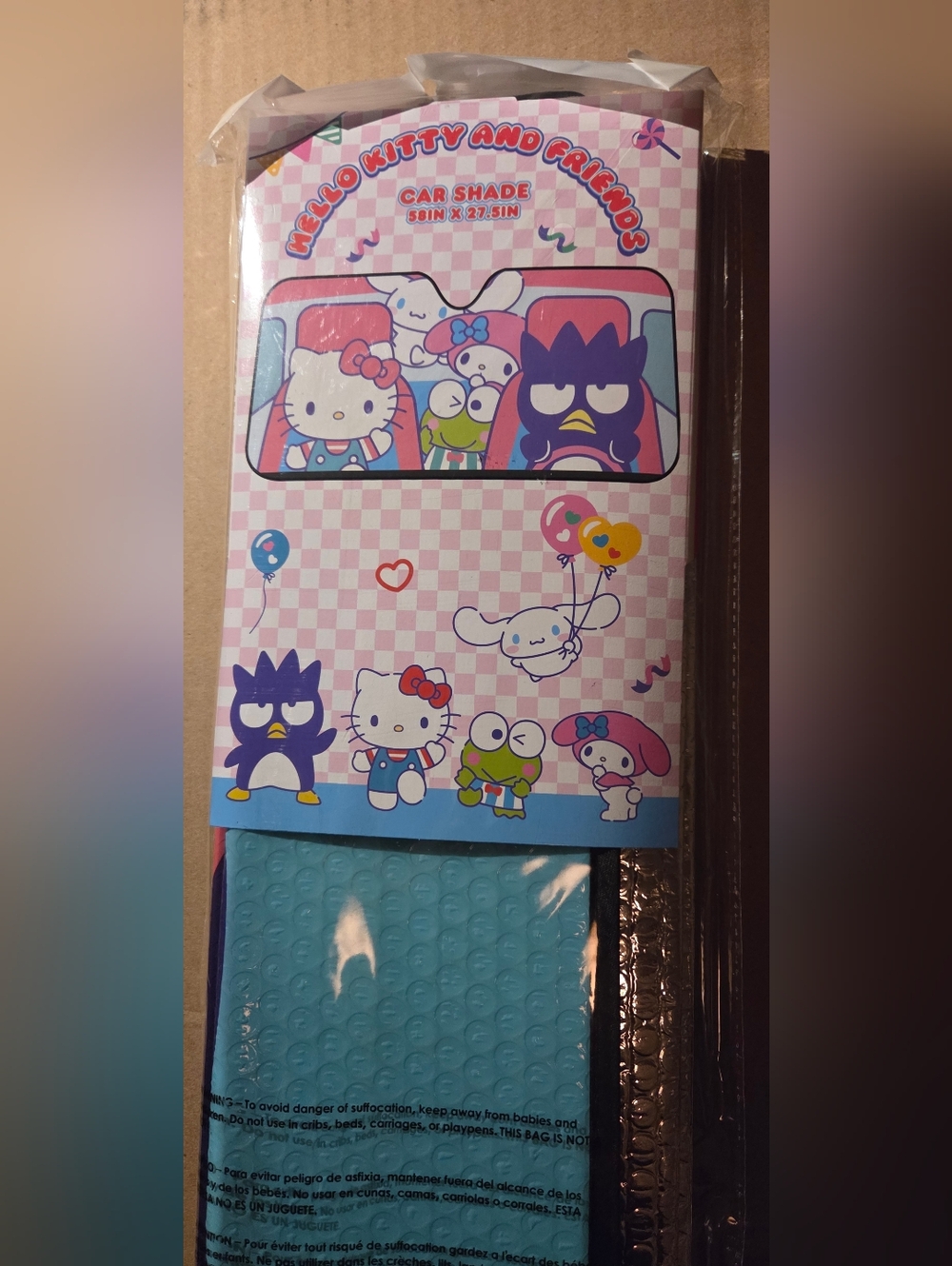 Sanrio Hello Kitty And Friends Pink Driving Sunshade Car Windshield Shade - Picture 5 of 5